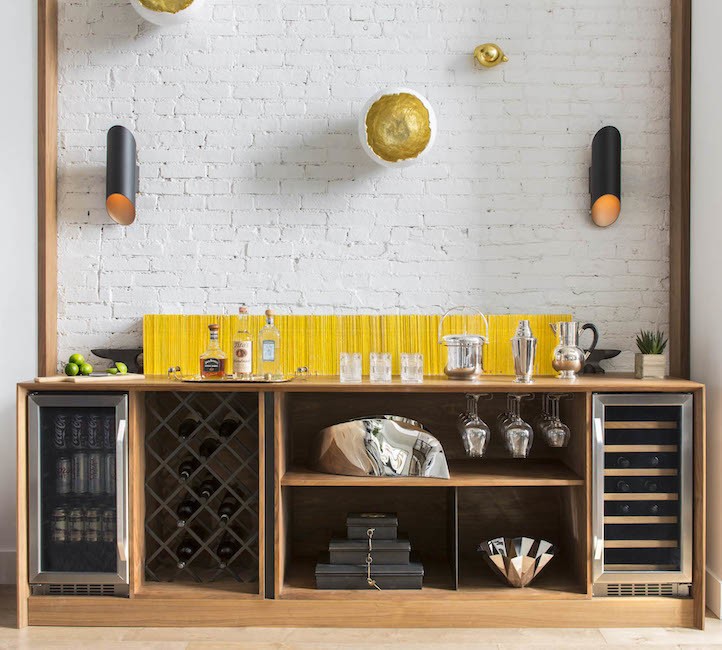 Walnut bar