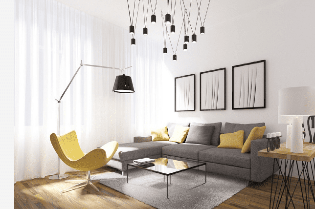 modern living room decor lighting ideas