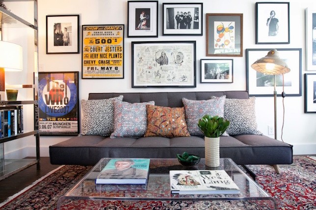 eclectic style gallery wall decor ideas