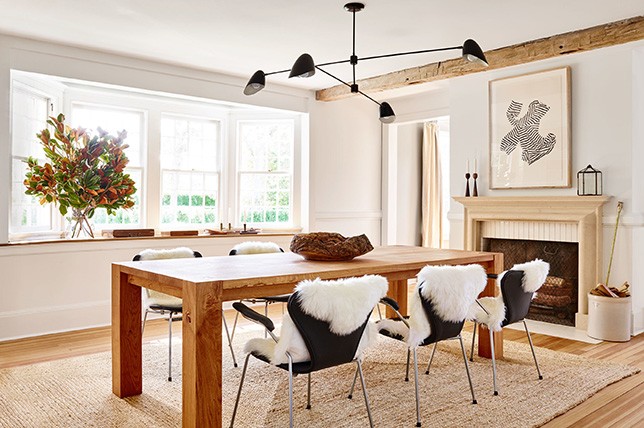 industrial style dining room