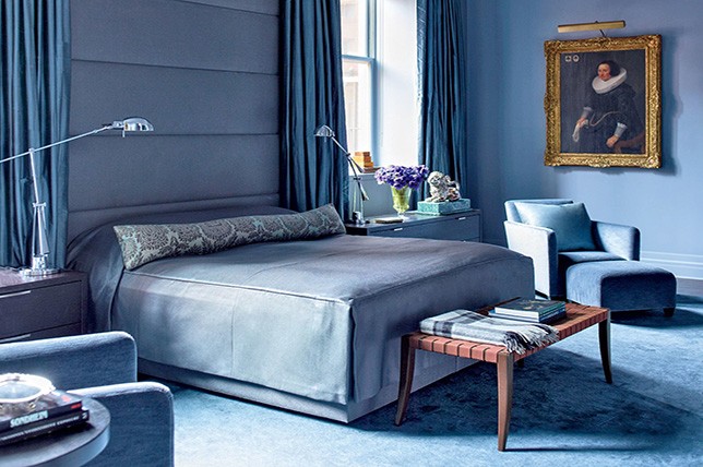 deep blue bedroom paint colors