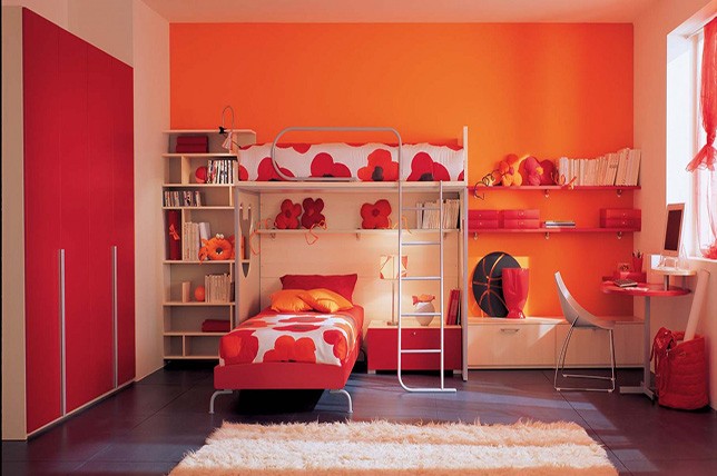 orange bedroom paint colors