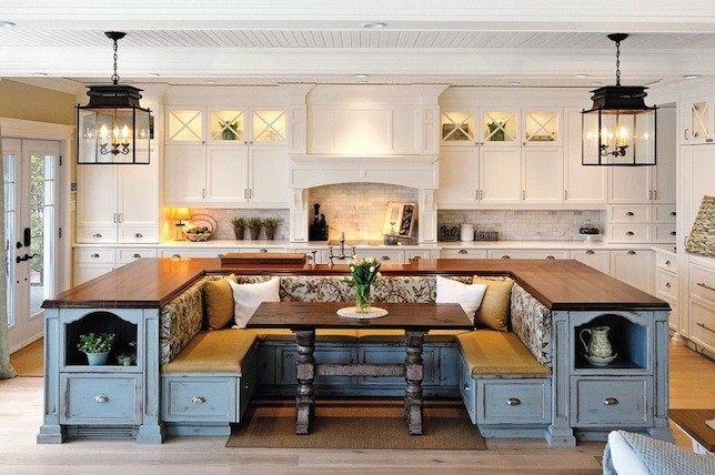 wrap around kitchen island