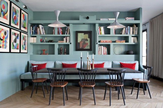 pastel kitchen Banquette