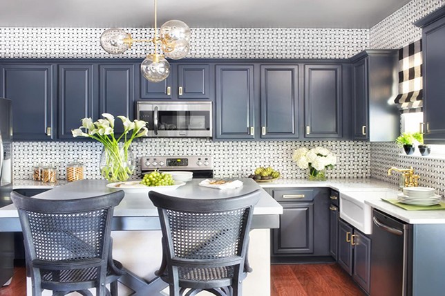 modern kitchen wall decor extended backsplash