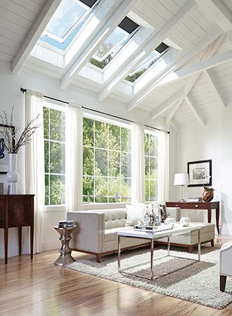 white vaulted ceiling design ideas