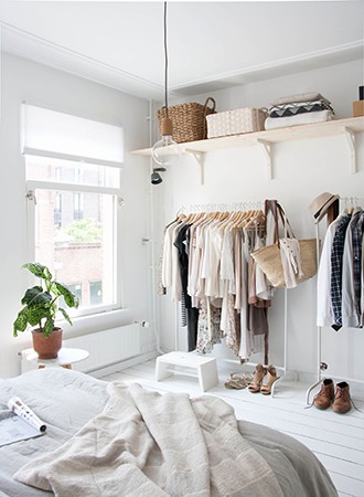 clothing bedroom storage ideas