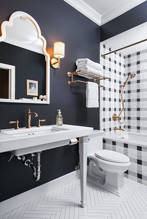 black bathroom paint colors 