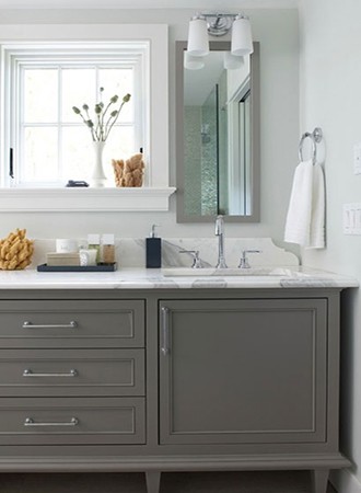 mocha gray bathroom paint colors