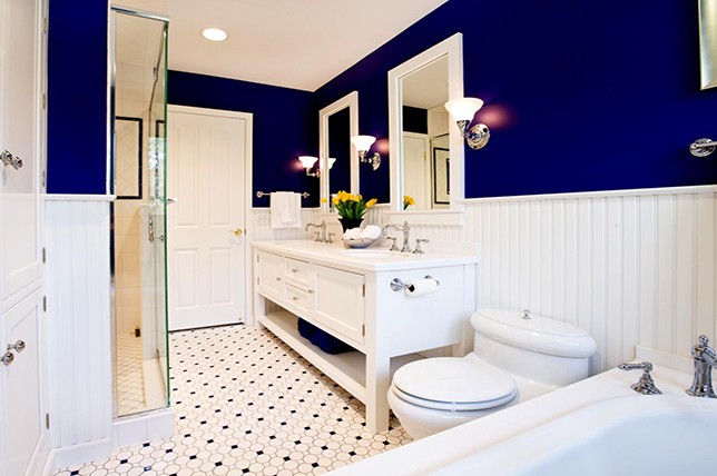 royal blue bathroom paint colors