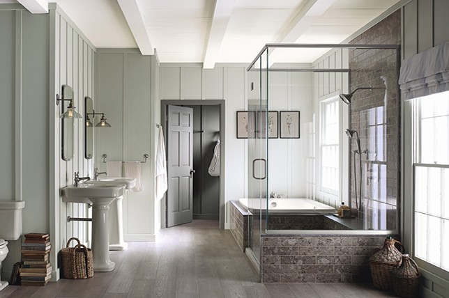 sage green bathroom paint colors