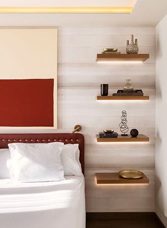 floating shelves bedroom storage ideas