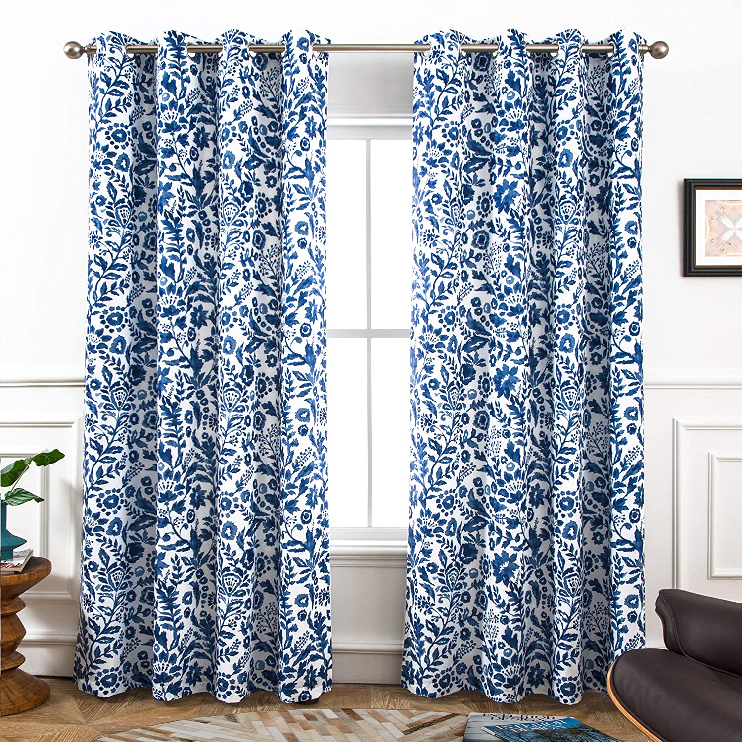 batik curtains eclectic