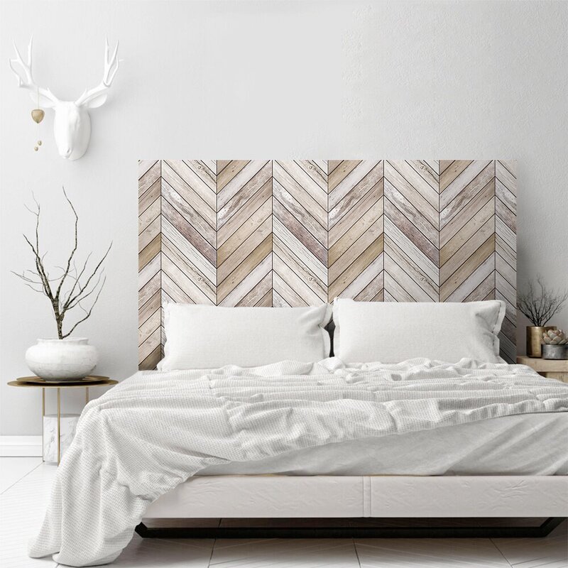 bedroom wallpaper headboard