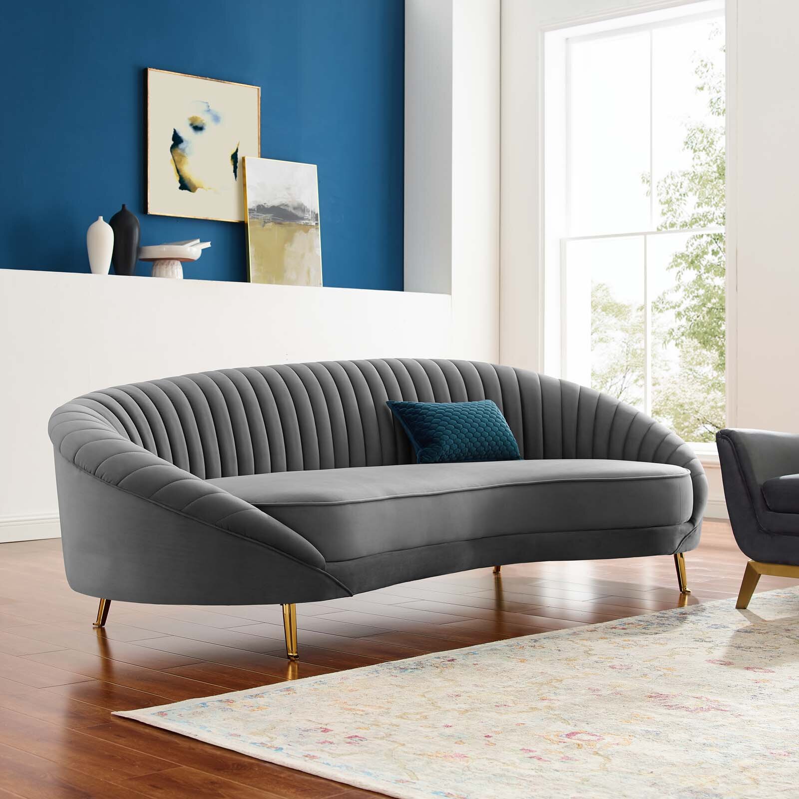 best modern gray sofa