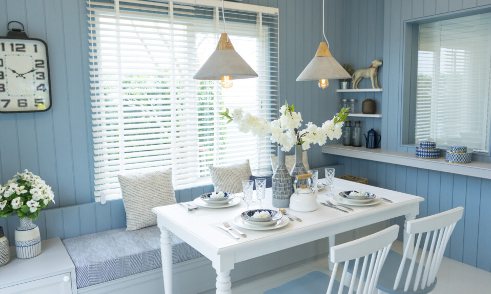 blue summer interior design