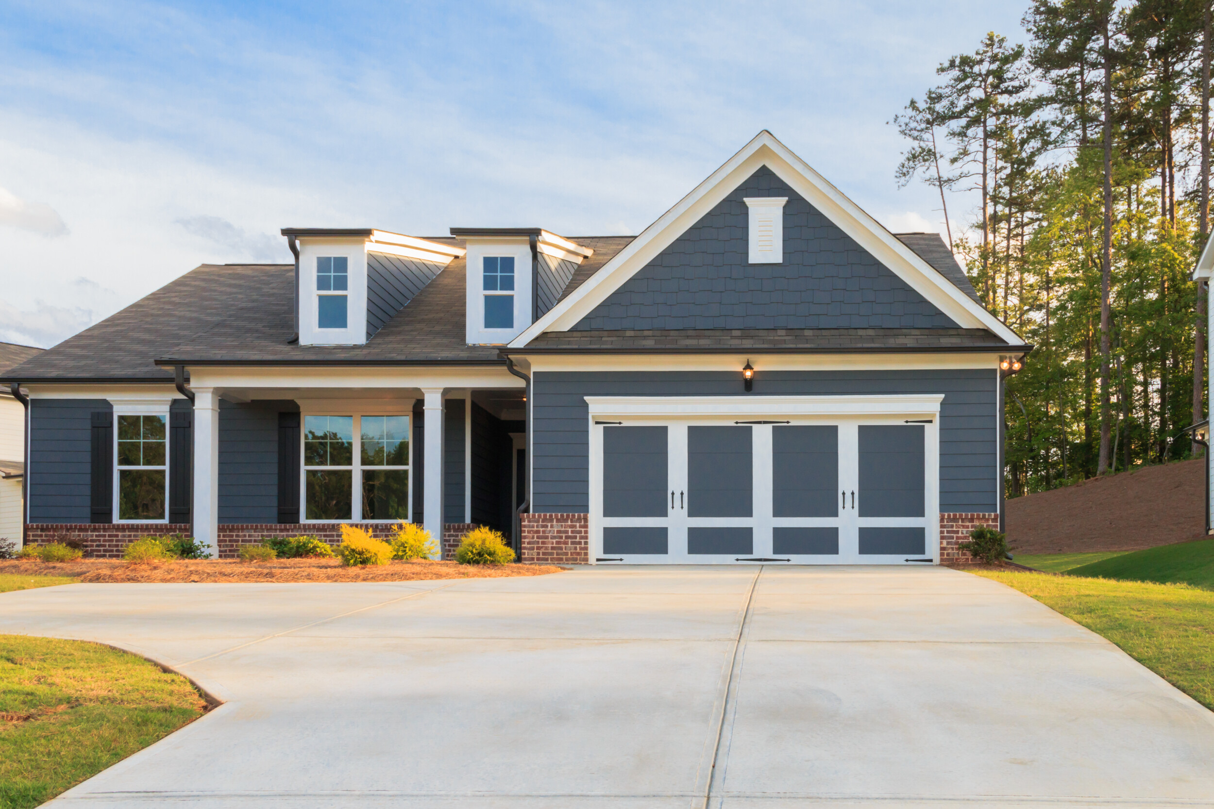 dark grey house exterior