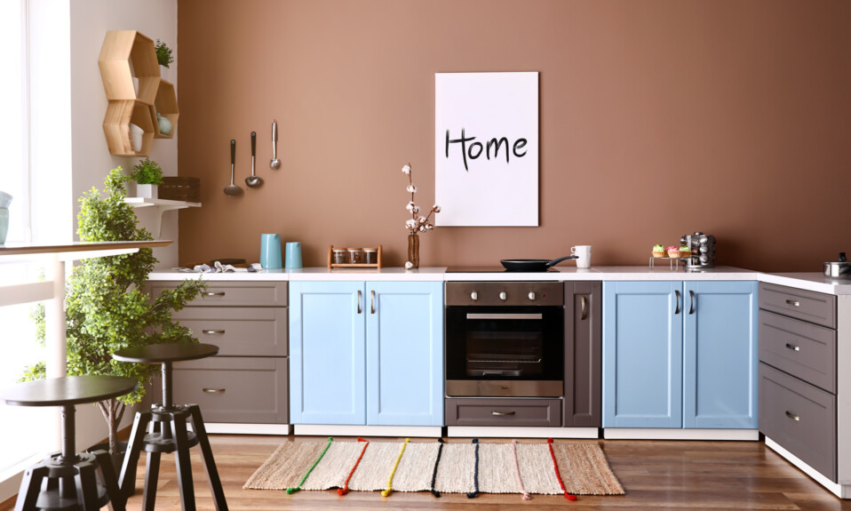 earthy brown kitchen paint