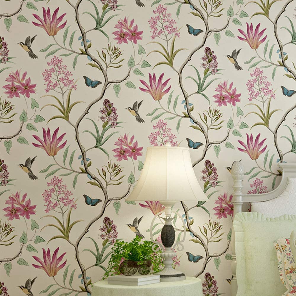 floral bedroom wallpaper