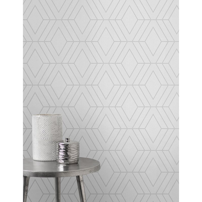 geometric bedroom wallpaper