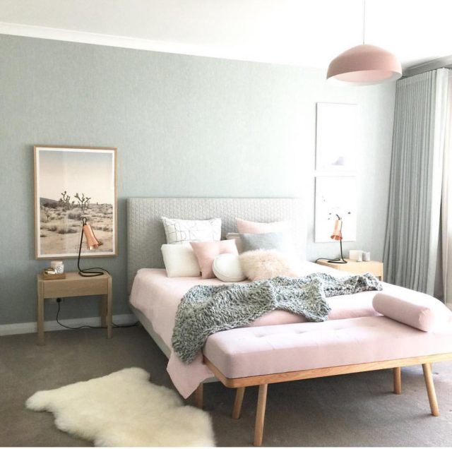 grey rose bedroom design