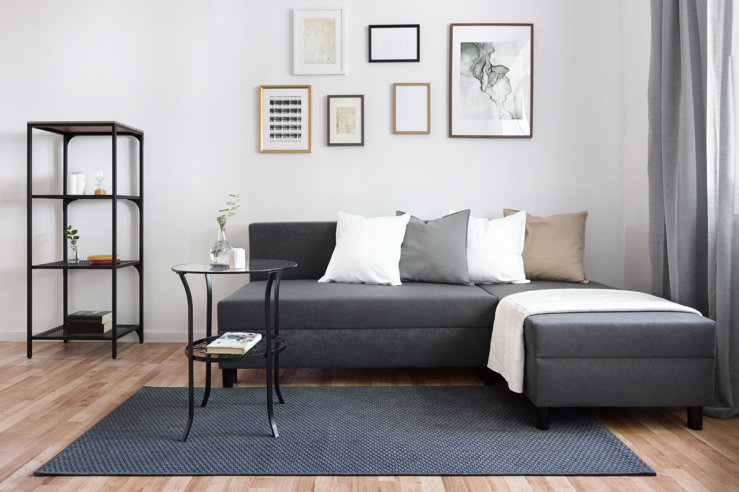 grey sofa living room