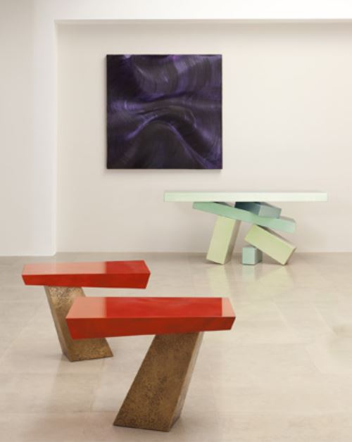 herve van der straten abstract organic metal furniture