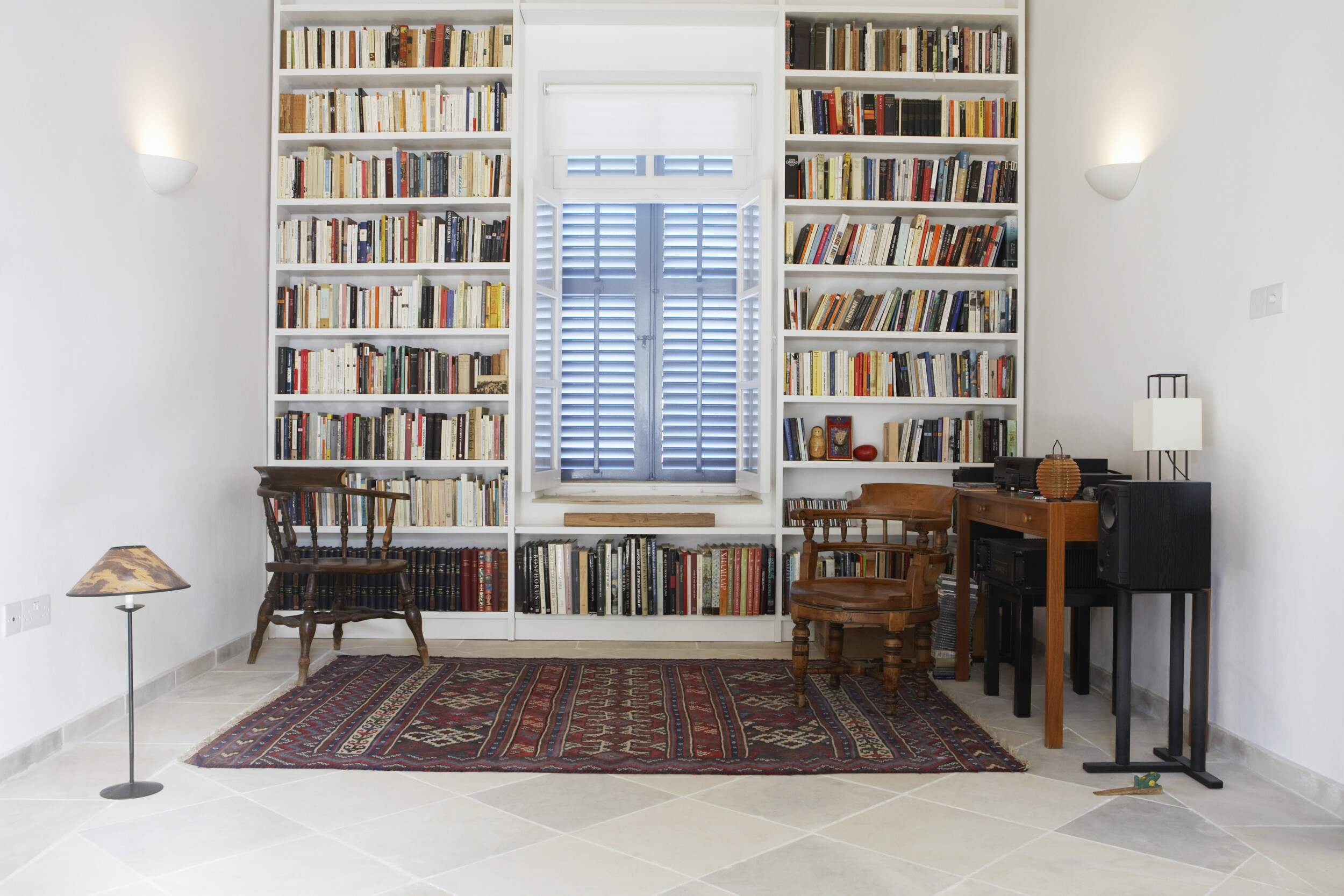 home library with study table