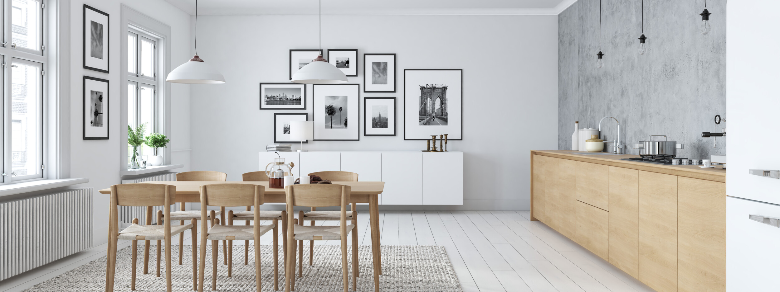 kitchen light grey interior