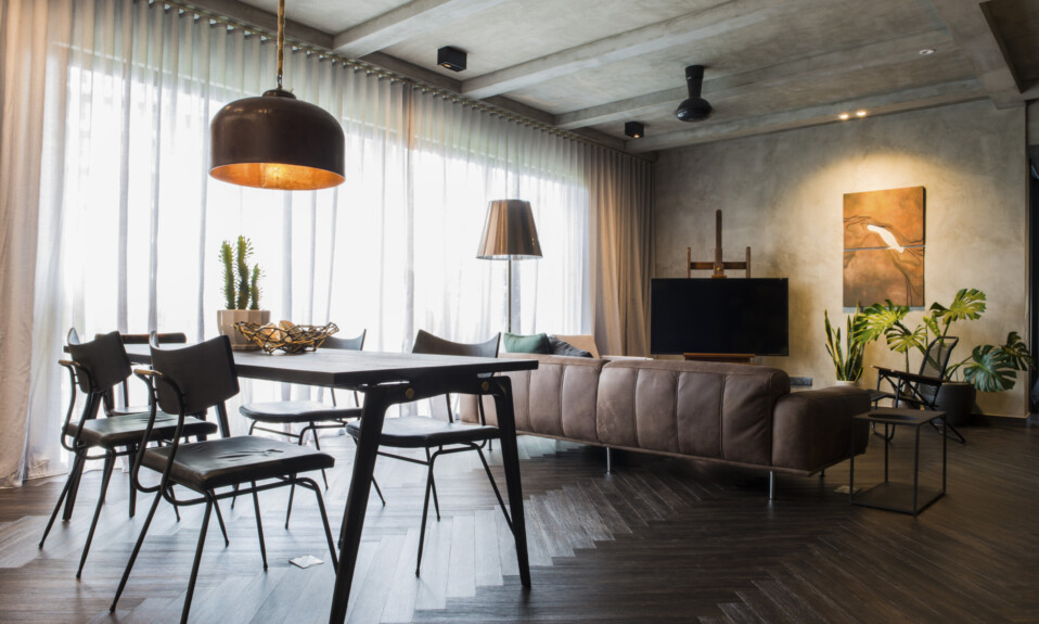 lighting in living room interior