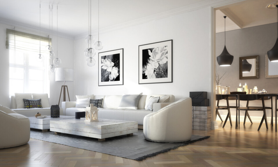 modern art living room interior design