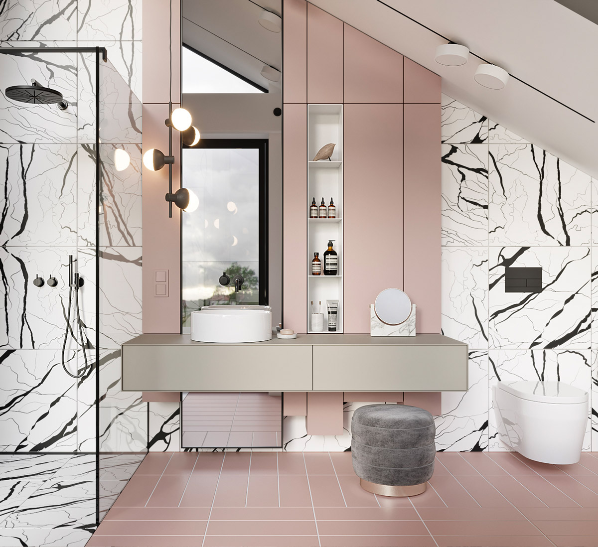modern bathroom tiles design