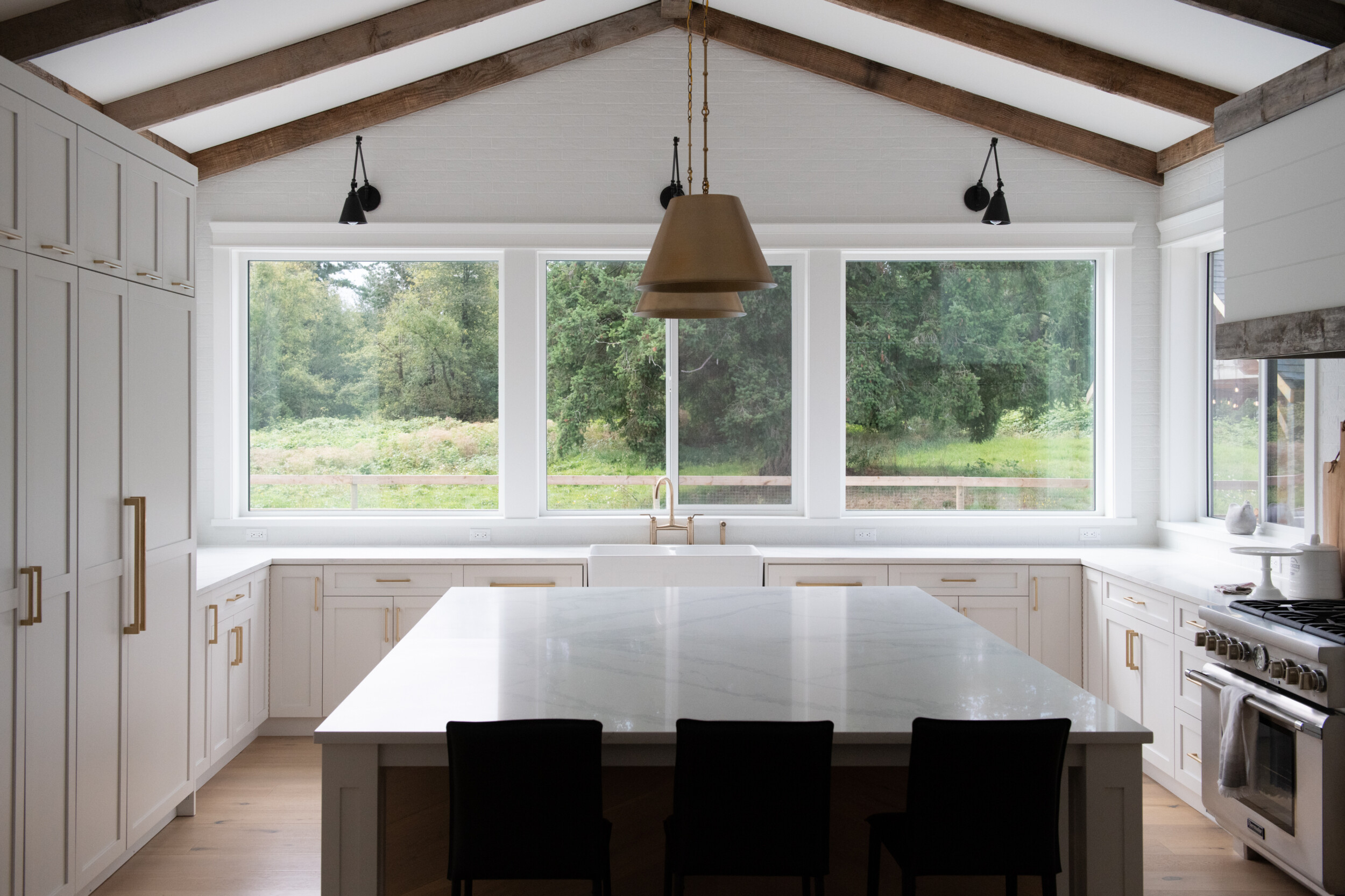 modern design farmhouse kitchen interior