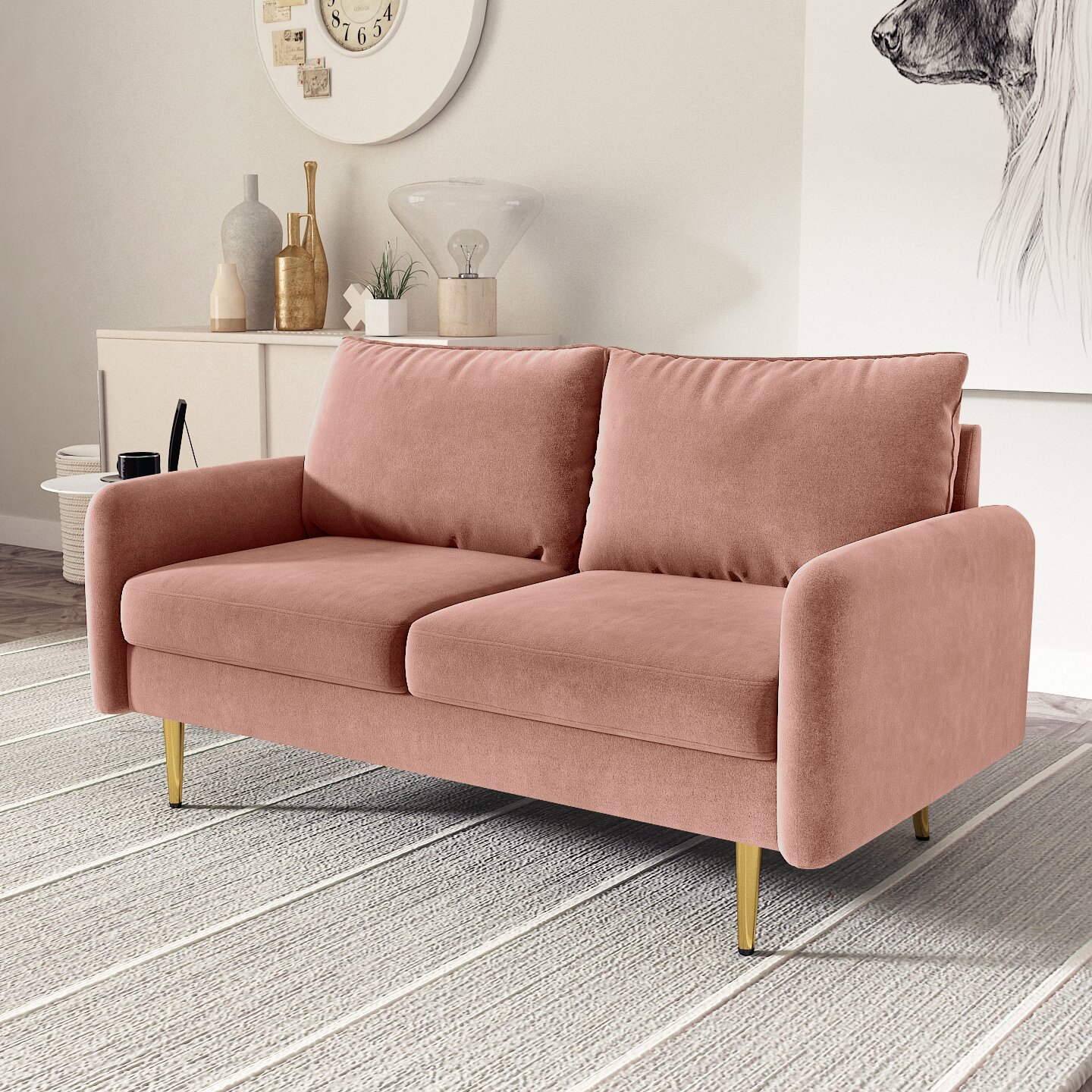 modern small velvet couches 2021