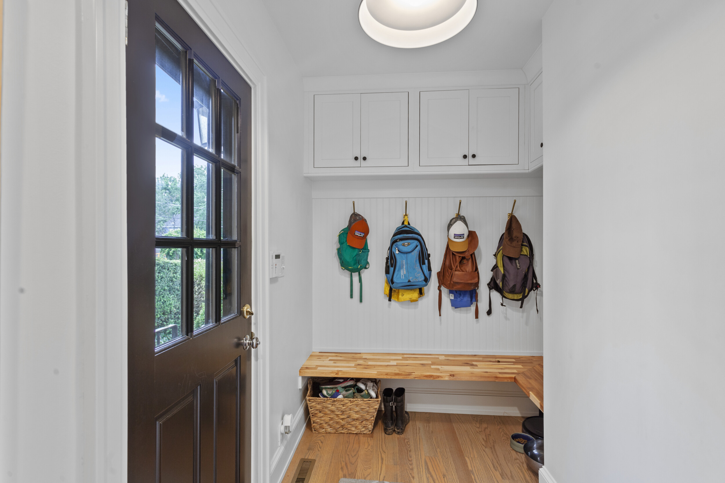 mudroom storage interior