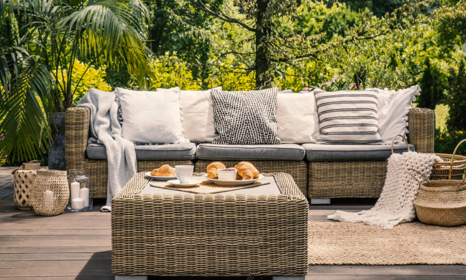 outdoor deck sofa
