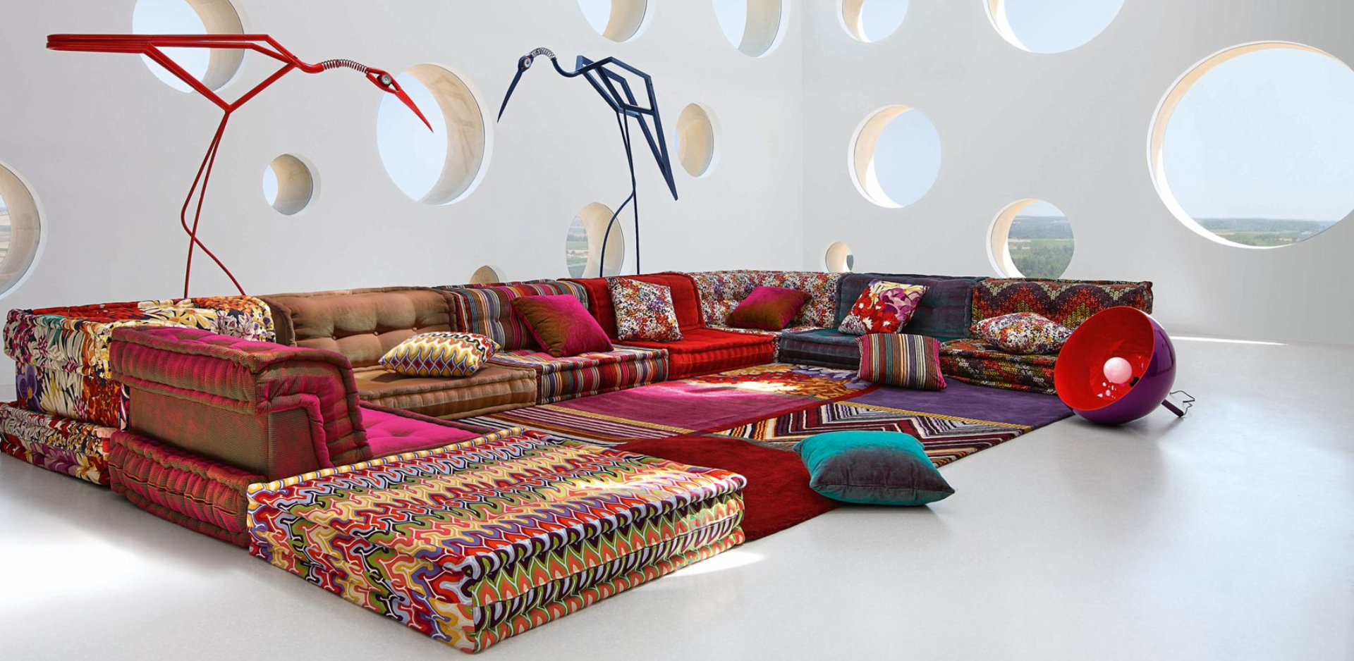 roche bobois missoni couch