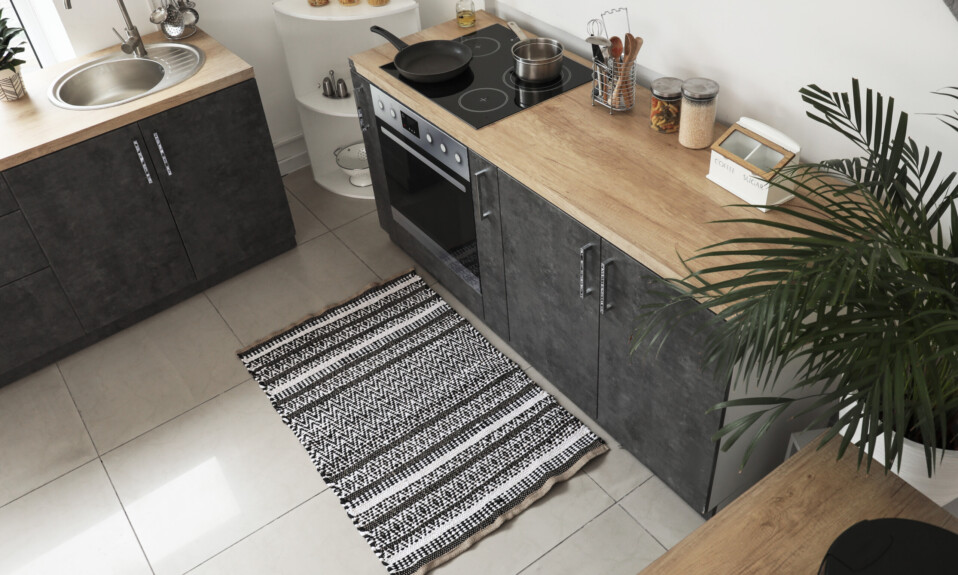 small kitchen rug