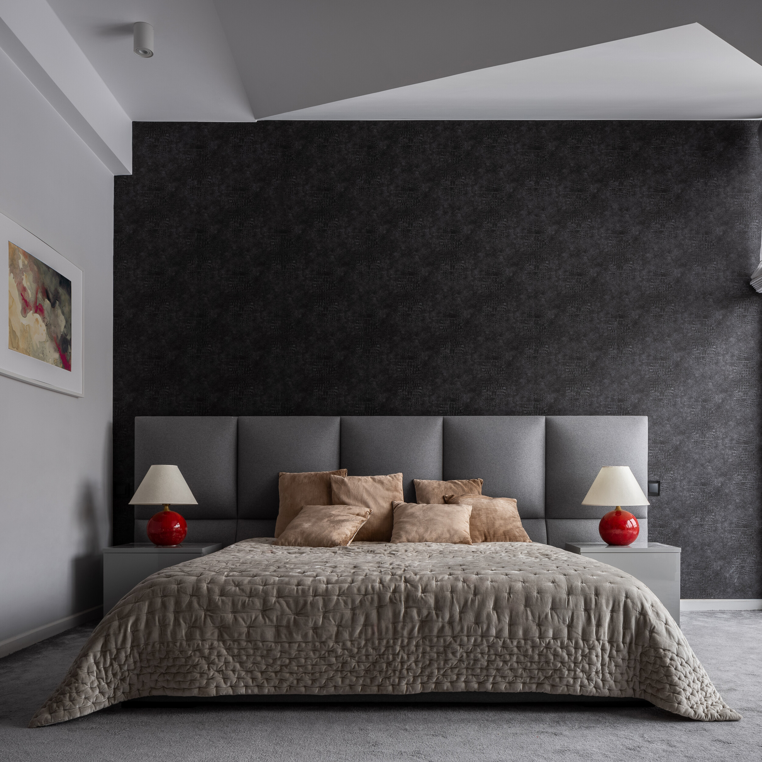 textured bedroom wallpaper