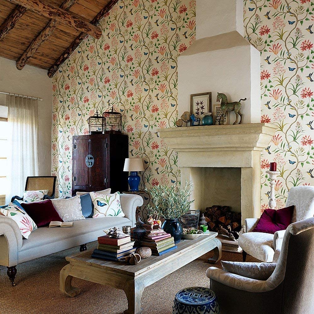 traditional toile wallpaper