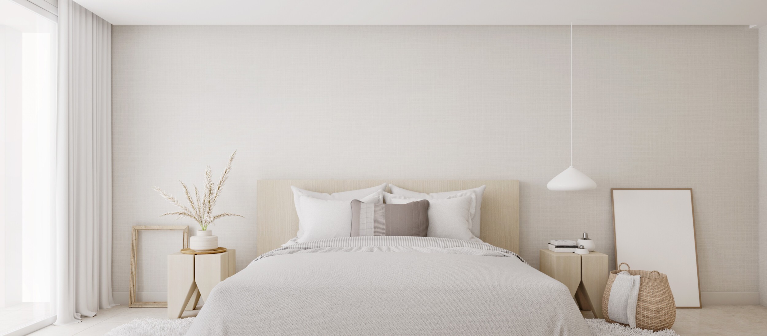 White bedroom interior