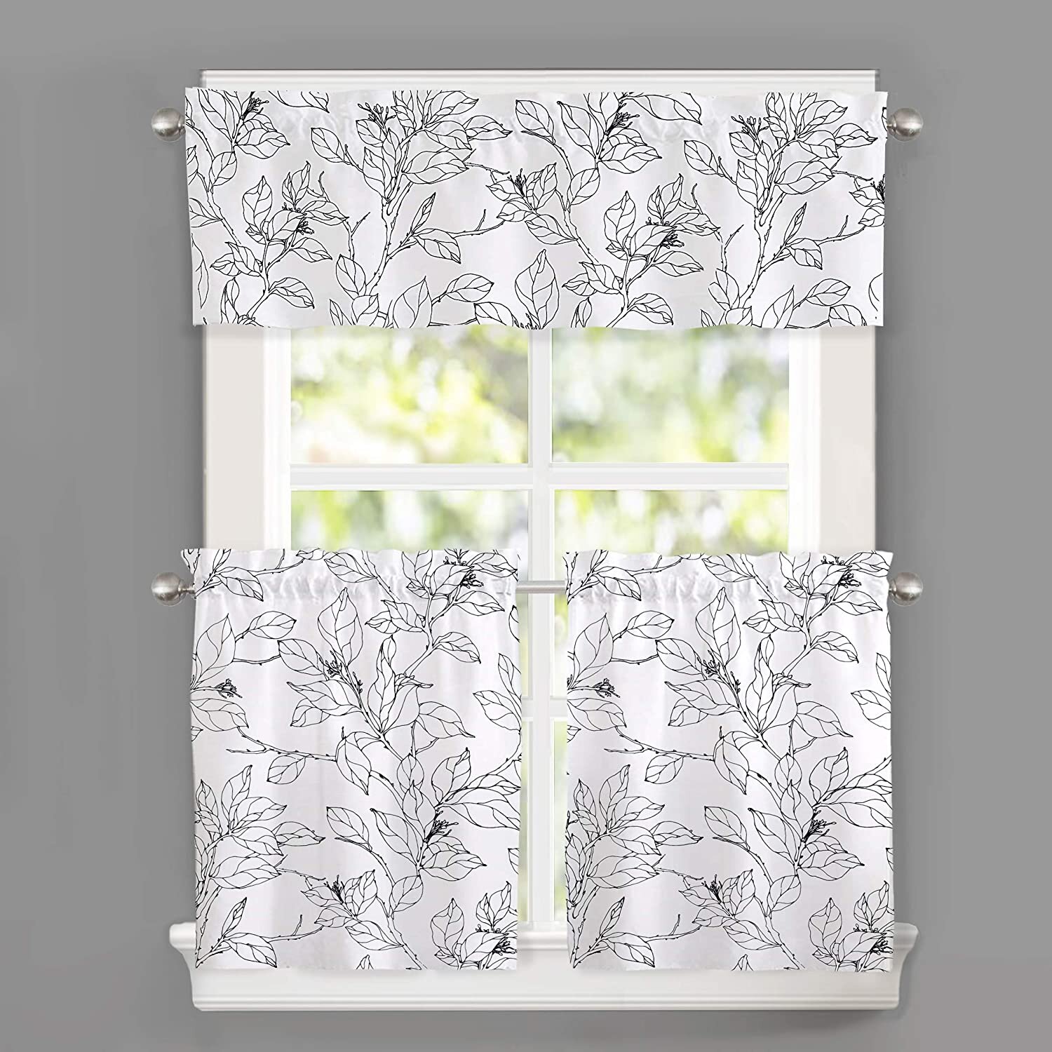 botanic patterned sound-proofing curtain