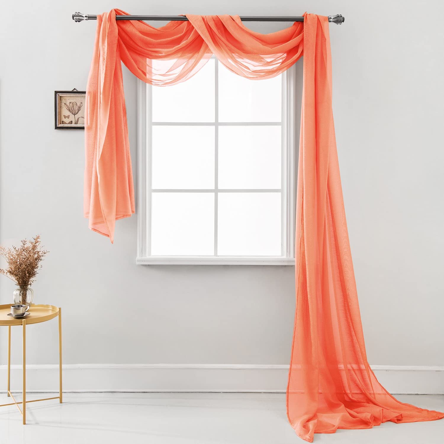 long scarf curtain