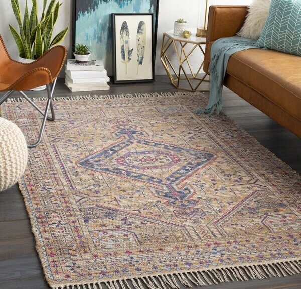 patterned oriental rug
