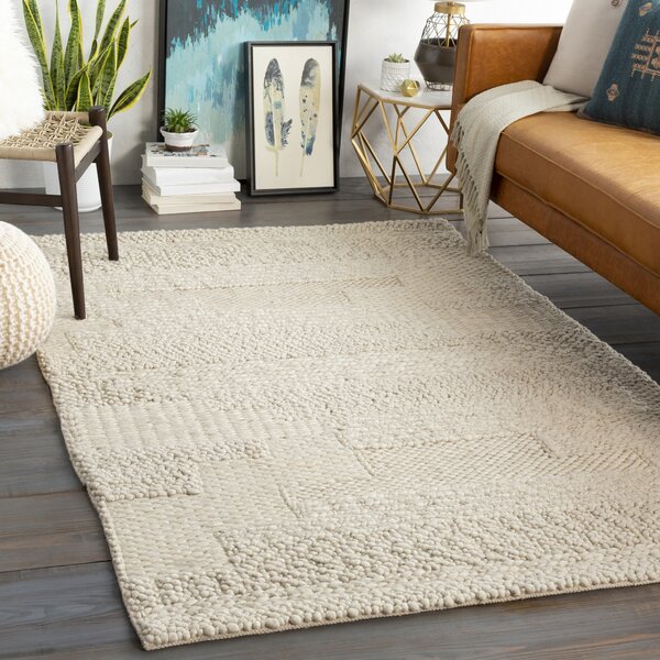 texture with a chunky wool rug