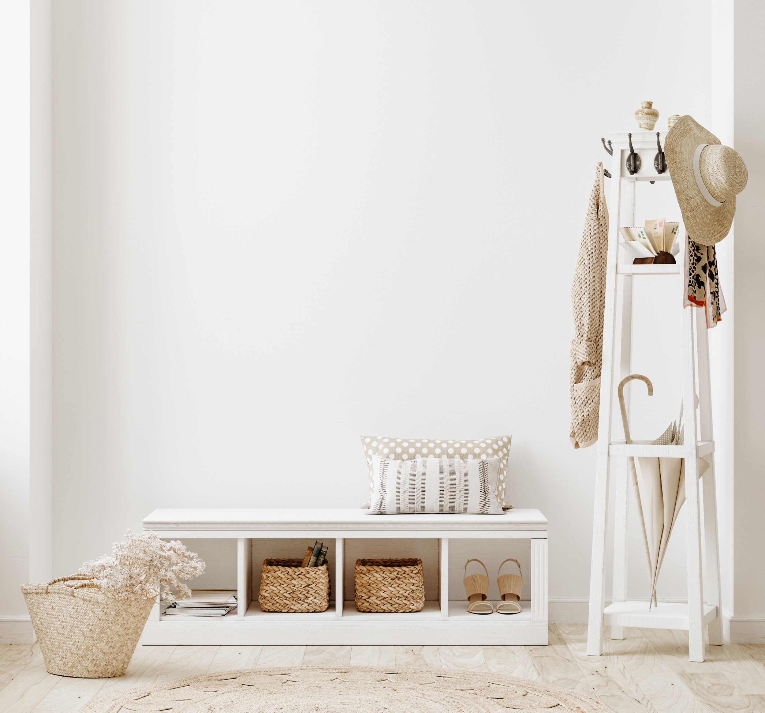  white clear hallway interior