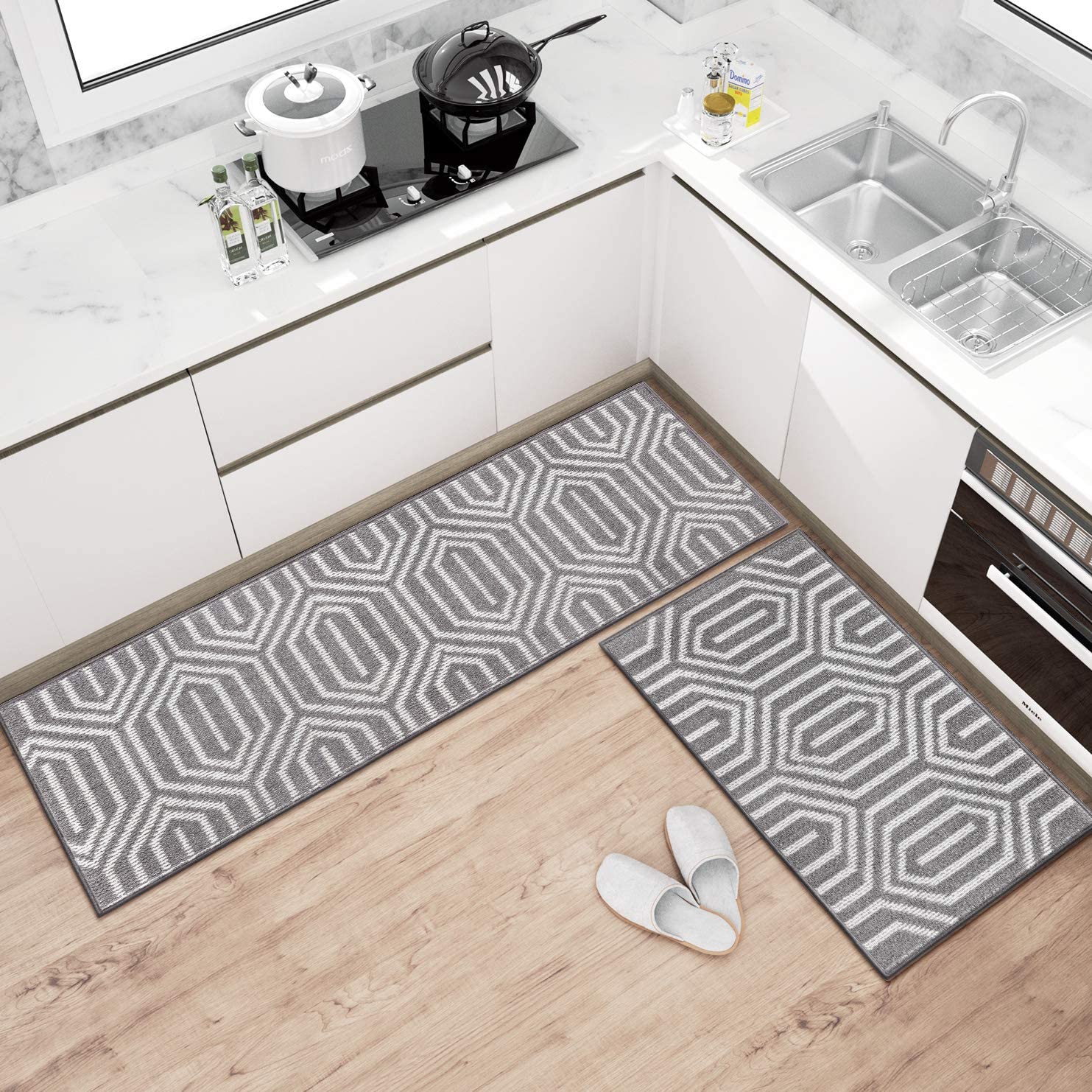 How To Choose The Perfect Kitchen Rug, Gray Kitchen Rugs