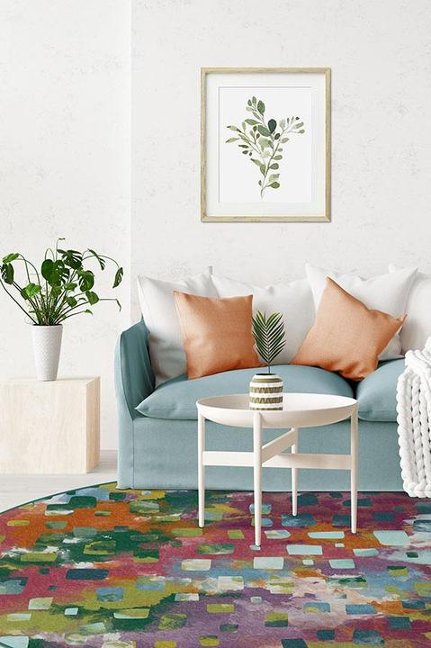 15 Beautiful Rugs That Go With Blue, What Color Rug For Navy Couch